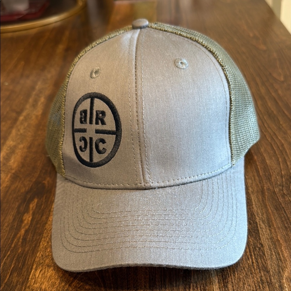 Gray and Green Trucker Hat